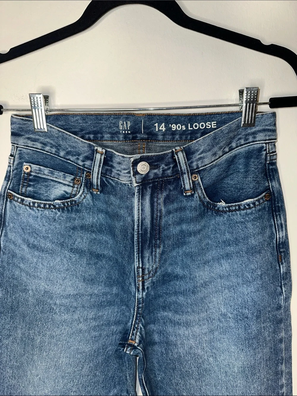 GAP Teen 90’s Loose Denim Jeans in Medium Wash